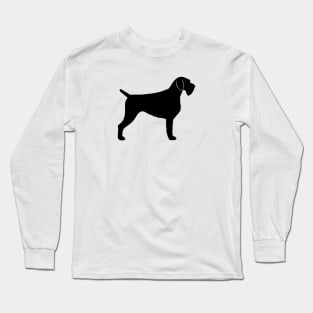 German Wirehaired Pointer Silhouette Long Sleeve T-Shirt